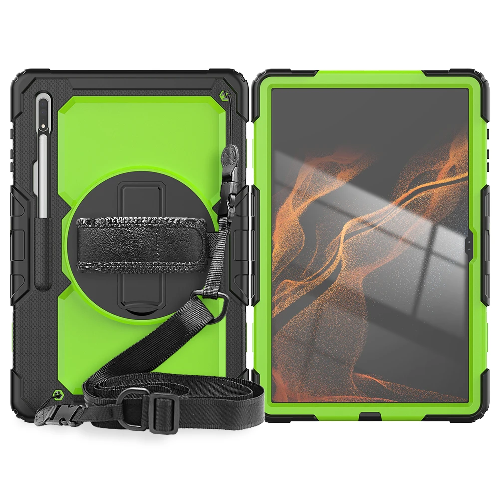 

Armor Heavy Duty Smart Tablet Case for Samsung Galaxy Tab S8 Ultra, 12.4, S7 Plus, A8, 10.5 X200, A7 Lite, 10.4, T500, T505