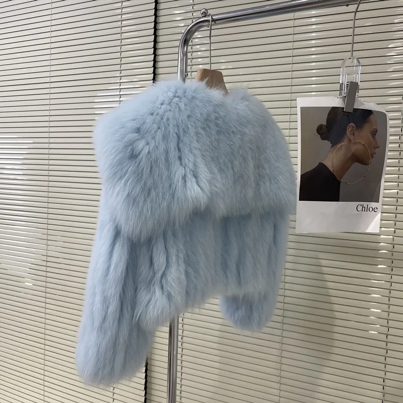 Nagodo Autumn Winter Women Short Faux Fur Coat 2022 Fashion Luxury Big Collar Kawaii Furry Coat Pink Fluffy Fake Fur Coat