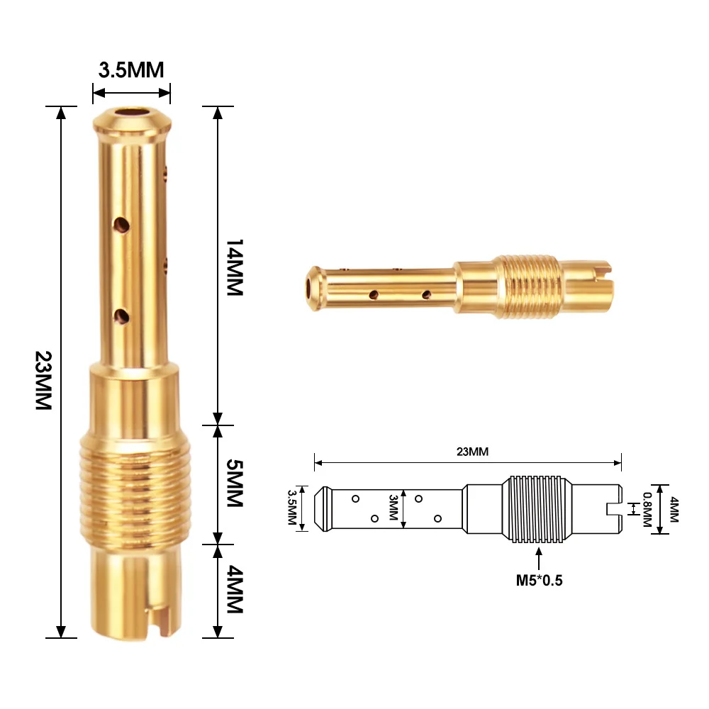 Фото Комплект из 5 форсунок холостого хода (Idle Jet Slow Pilot Jet Kit) 32-40 42-52, замена, код детали 343.0301 343.0302, запчасти для мотоциклов, подходит для карбюратора CP №4