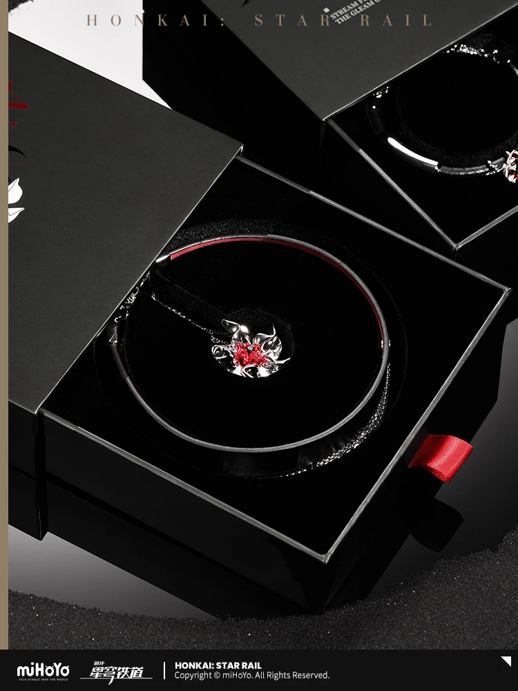 MiHoYo официальное ожерелье Honkai Star Rail Acheron модный тренд колье подвеска комплект
