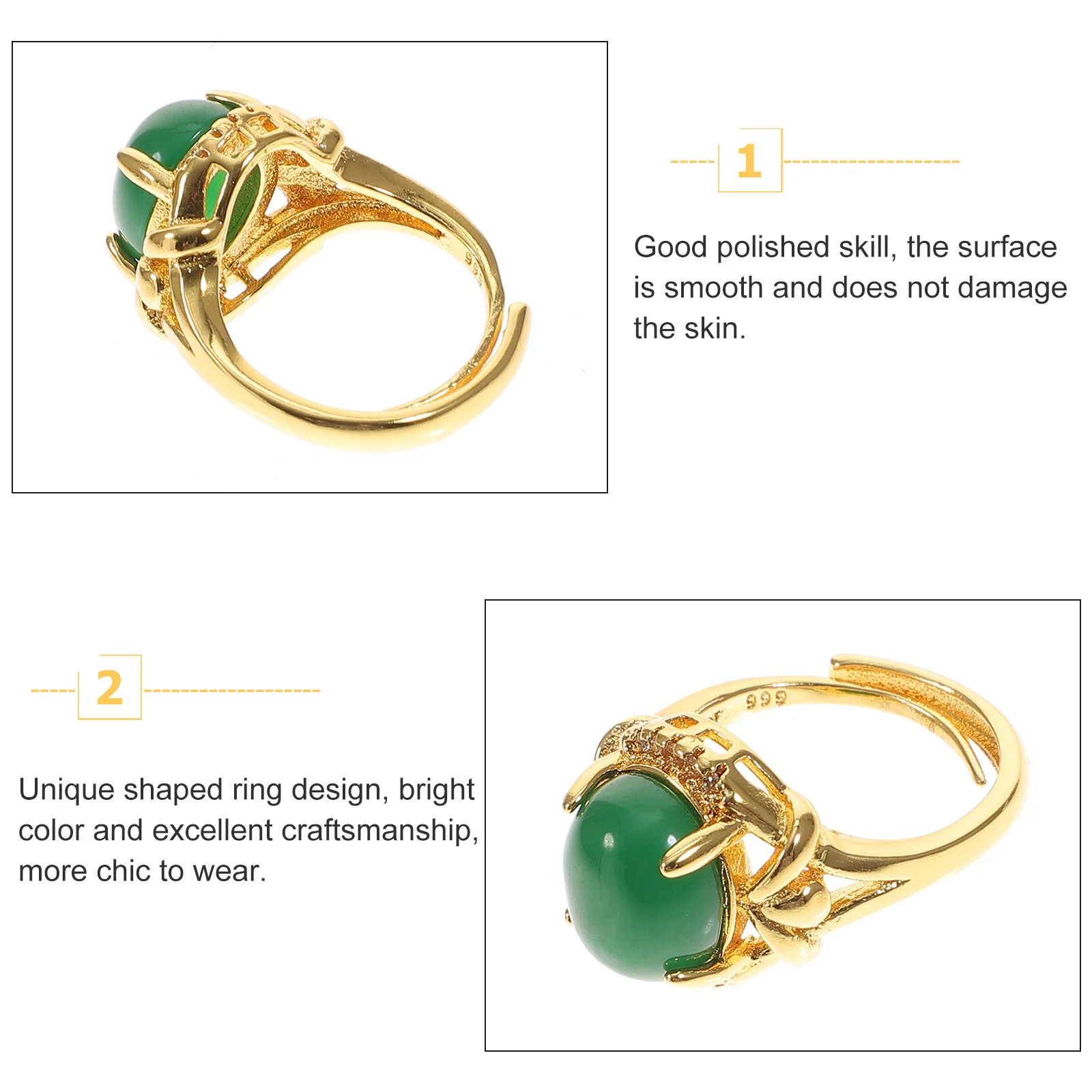 Регулируемое кольцо на палец декор ювелирные изделия мода Грейс женское