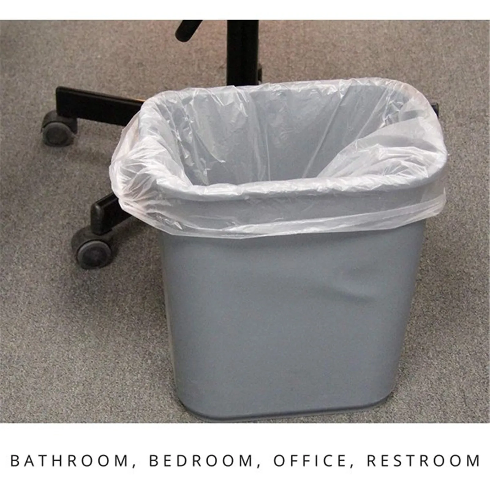 Прозрачные пластиковые мешки для мусора кухни дома офиса высокоплотные