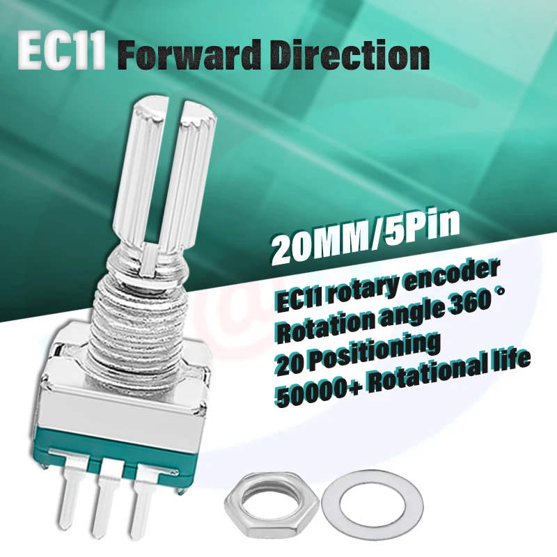 5 шт./партия 20 позиций поворотный кодировщик на 360 градусов кнопка EC11 w 5-контактная
