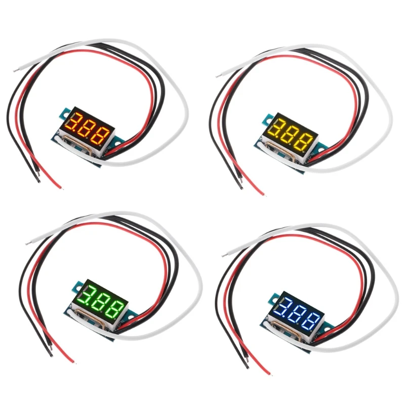 

Digital Ammeter LED Display Ammeter Amp Testing Meter DC Current Measurement Panel 3-Digit Amp Gauge 0-10A Mini Size