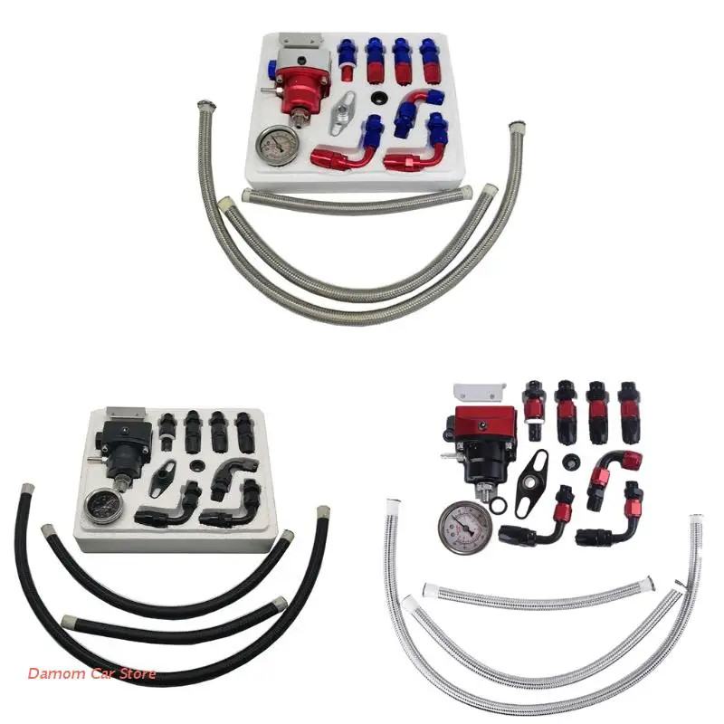 

Fuel Pressure Regulator set 3 Colors Adjustable Fuel Pressure Regulator Kit