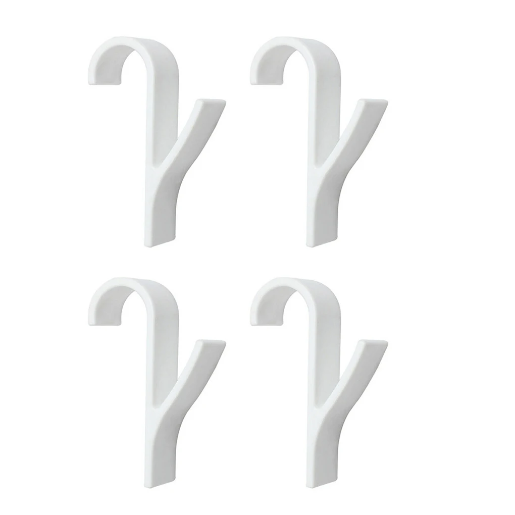

4/6 pcs Hook White Holder Hanger for Heated Towel Radiator Rail Bath Hook Plastic Holder Clothes Scarf Hanger Home Storage Decor