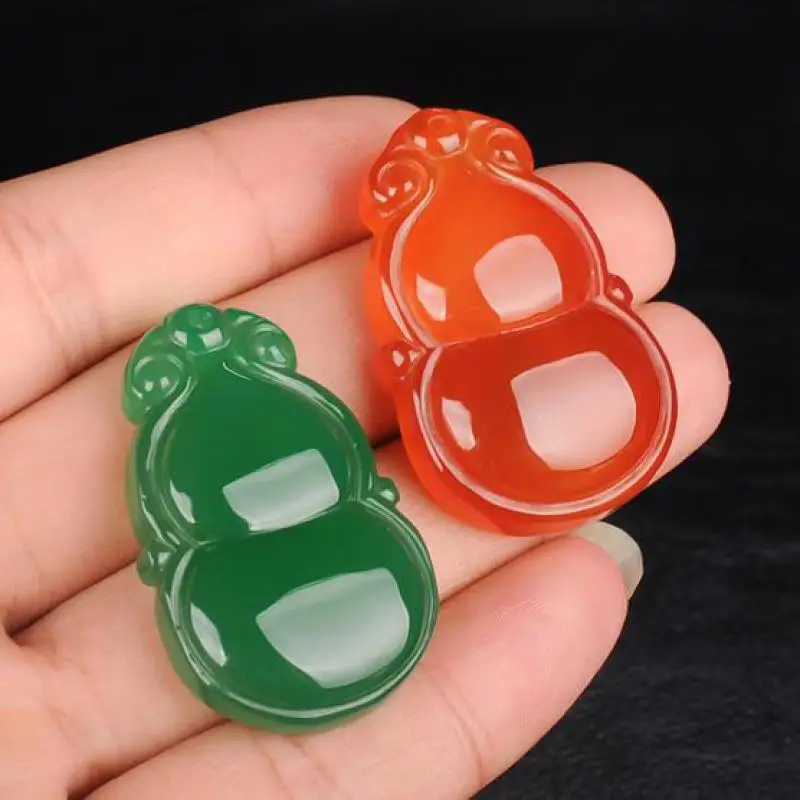 

32x18x9mm Natural Colorful Jades Gourd Beads For Jewelry Making Diy Necklace Bracelet Charms Jade Bead Jewellery Accessories