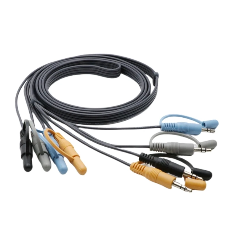 

3.5mm Audional Cable Male to Male Port 3 Poles Stereo Aux Cord Auxiliary Wire 4-port to 4-port for Tablet Smartphones Dropship