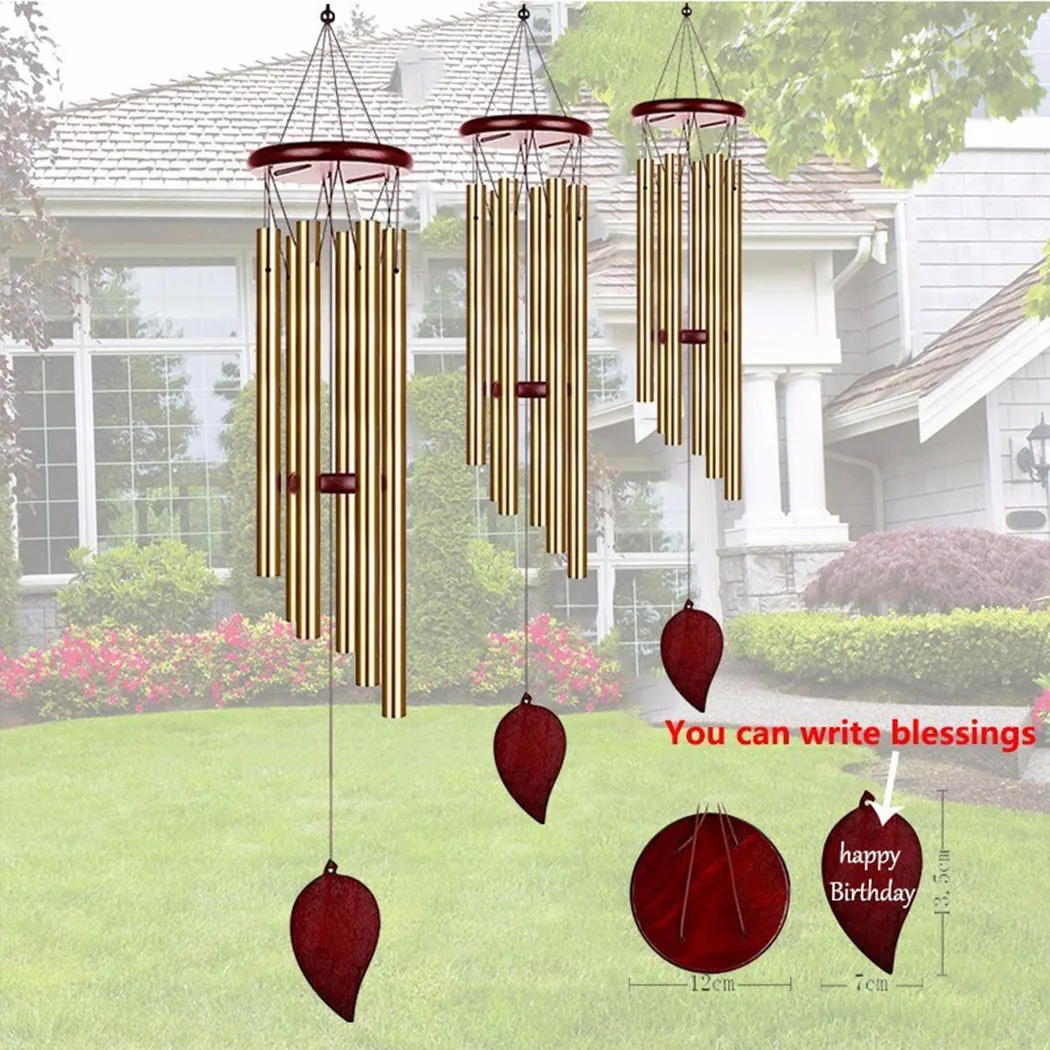 

Outdoor Metal Wind Chimes Yard Garden Wind Chime Bell Good Luck Window Bells Wall Hanging Decorations Home Decor Pendant