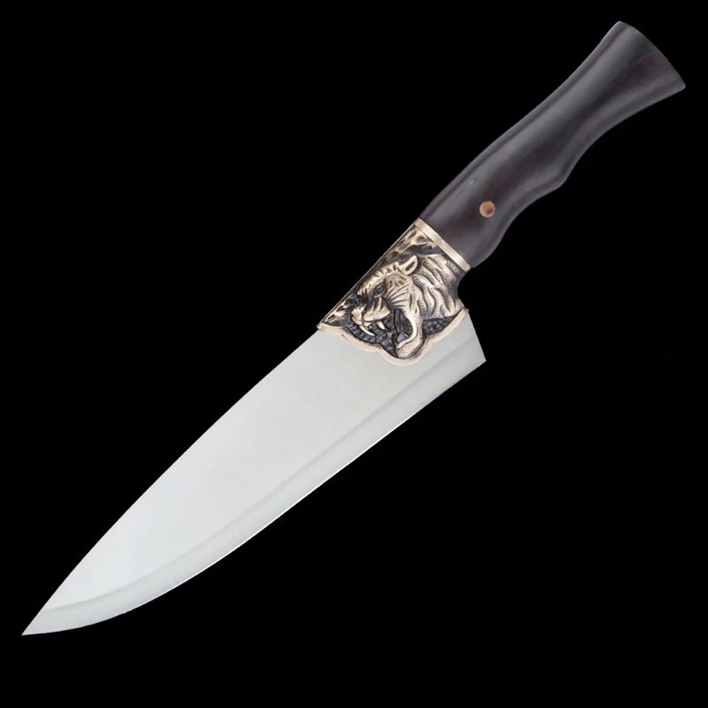 

Кухонный нож Longquan 7Cr17MoV, 8,5 дюйма, фиксированное лезвие, шеф-повара, нарезка суши, мясника, сашими, Gyutou, горячий нож, резак, инструменты для гото...