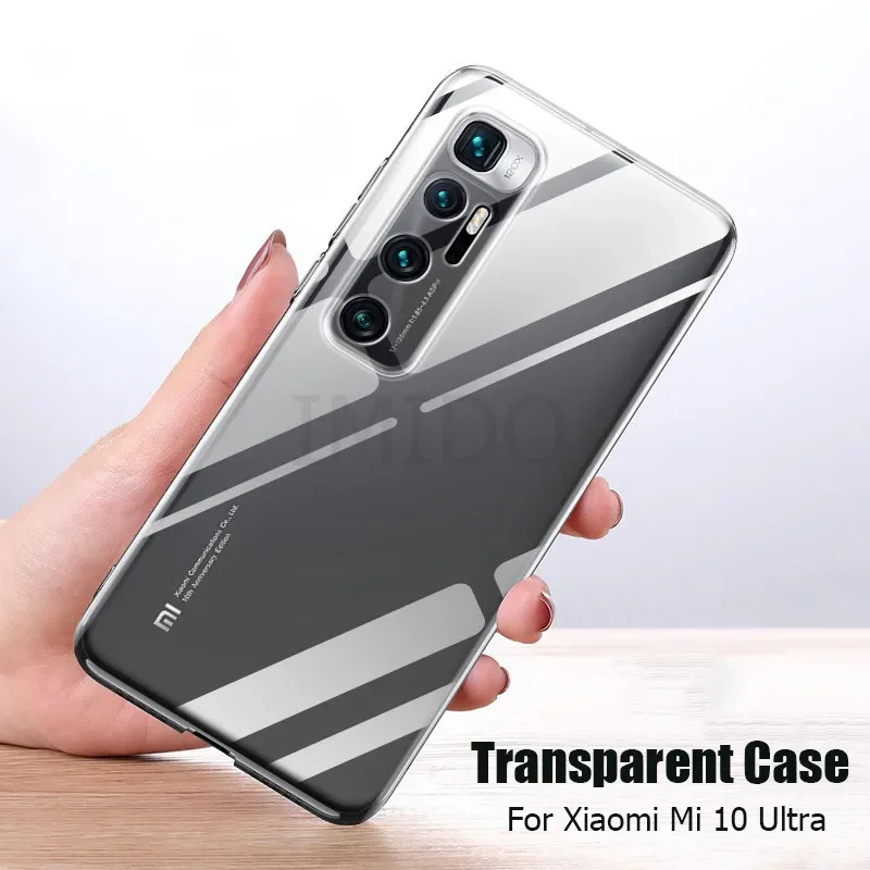 Чехол для Xiaomi Mi 10 Ультратонкий Мягкий Прозрачный Высокий прозрачный ТПУ чехлы