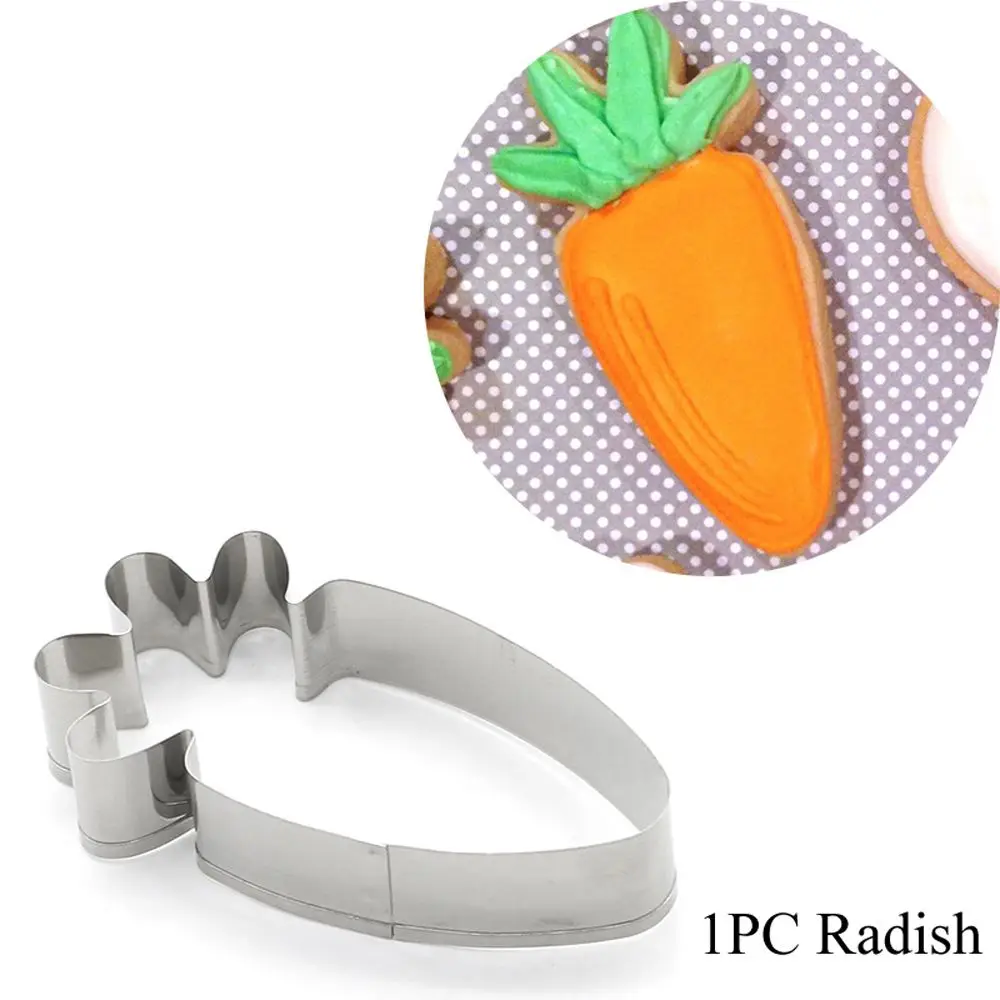 Набор форм для выпечки из нержавеющей стали в форме зайца, морковки и яйца