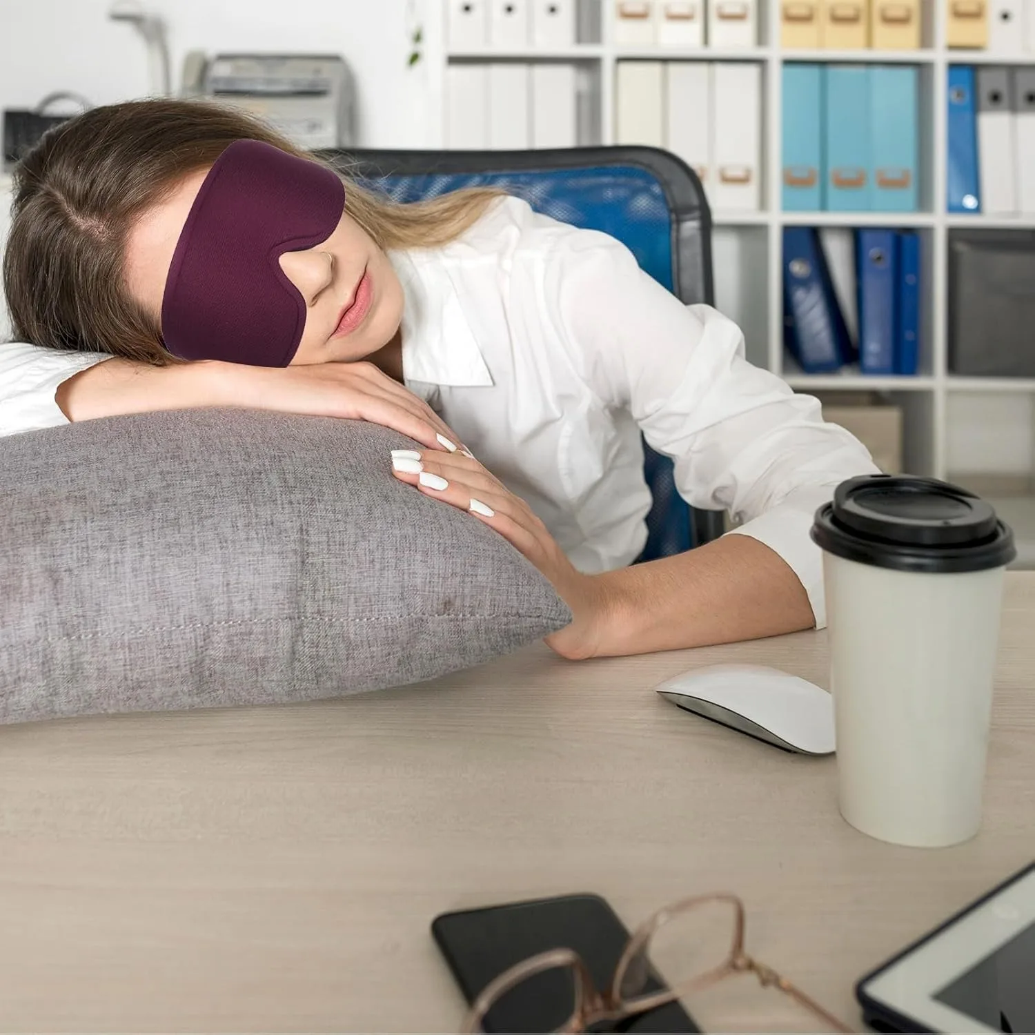 Чертежная маска для глаз 3D Глубокая контурная сна Наращивание ресниц без