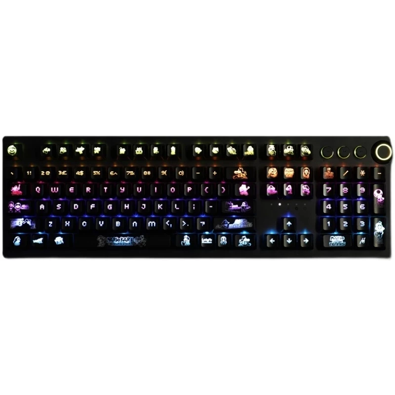 

1 Set High-end Backlit Keycaps For Super M Mechanical Keyboard OEM Profile Key Caps For Corsair K70 K95 RGB Razer Cherry 1 order