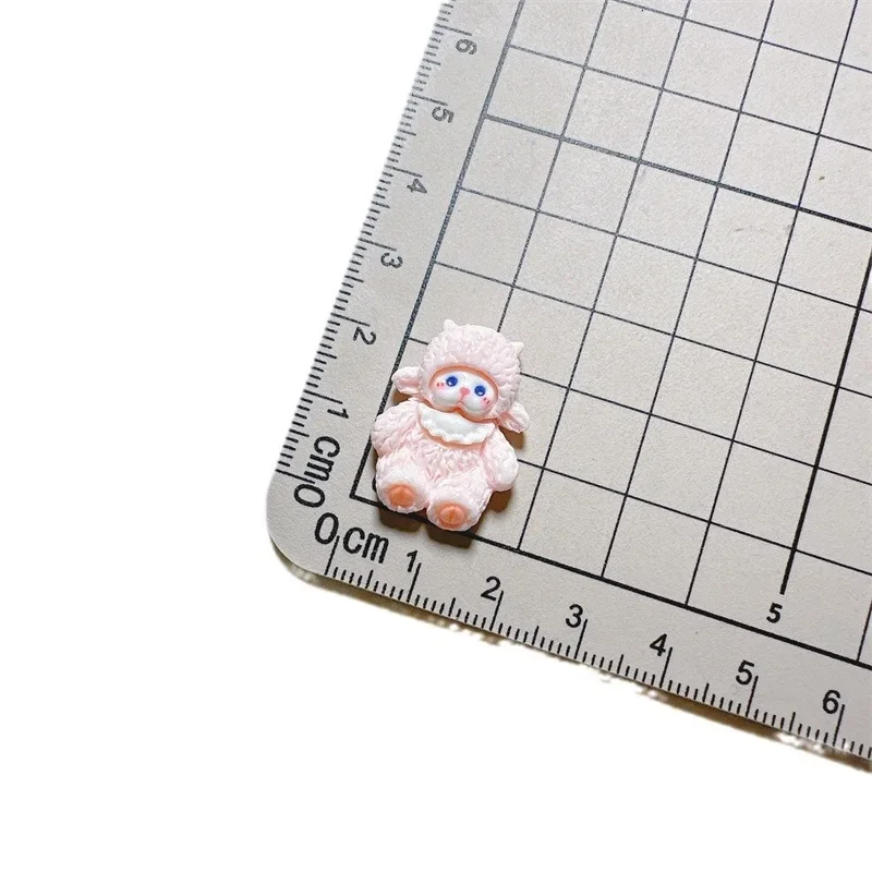 DIY милая мультяшная заколка для волос в виде овцы аксессуары из смолы самодельные