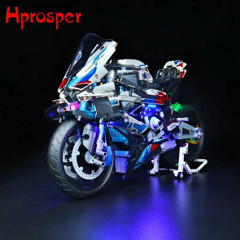 

Hprosper Φ для 42130 BMW M 1000 RR строительные блоки для мотоцикла, детали для игрушек, только лампа + батарейный блок (не включает модель)