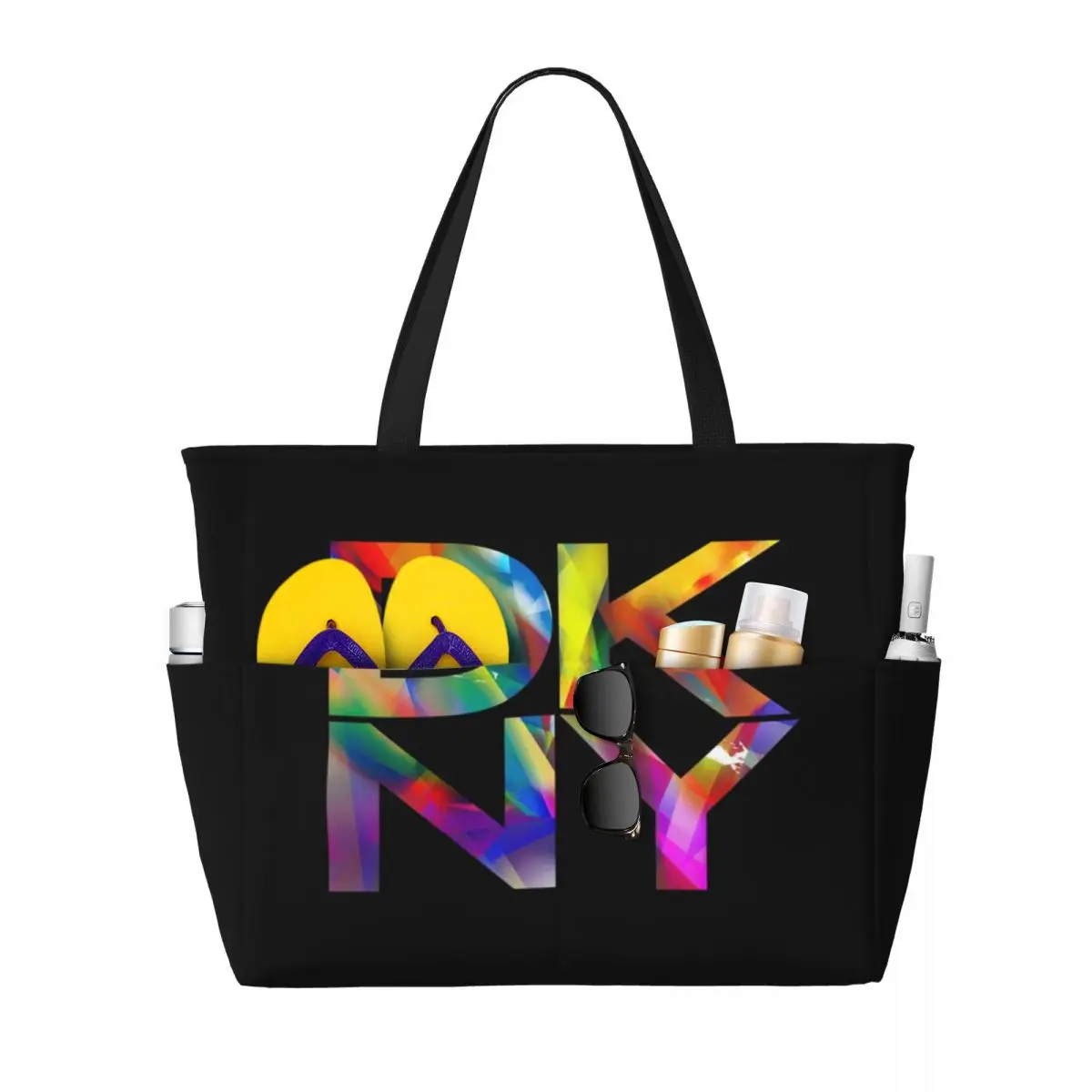 D-DKNYS Большая дорожная сумка NewYork Skyline водонепроницаемая пляжная для бассейна