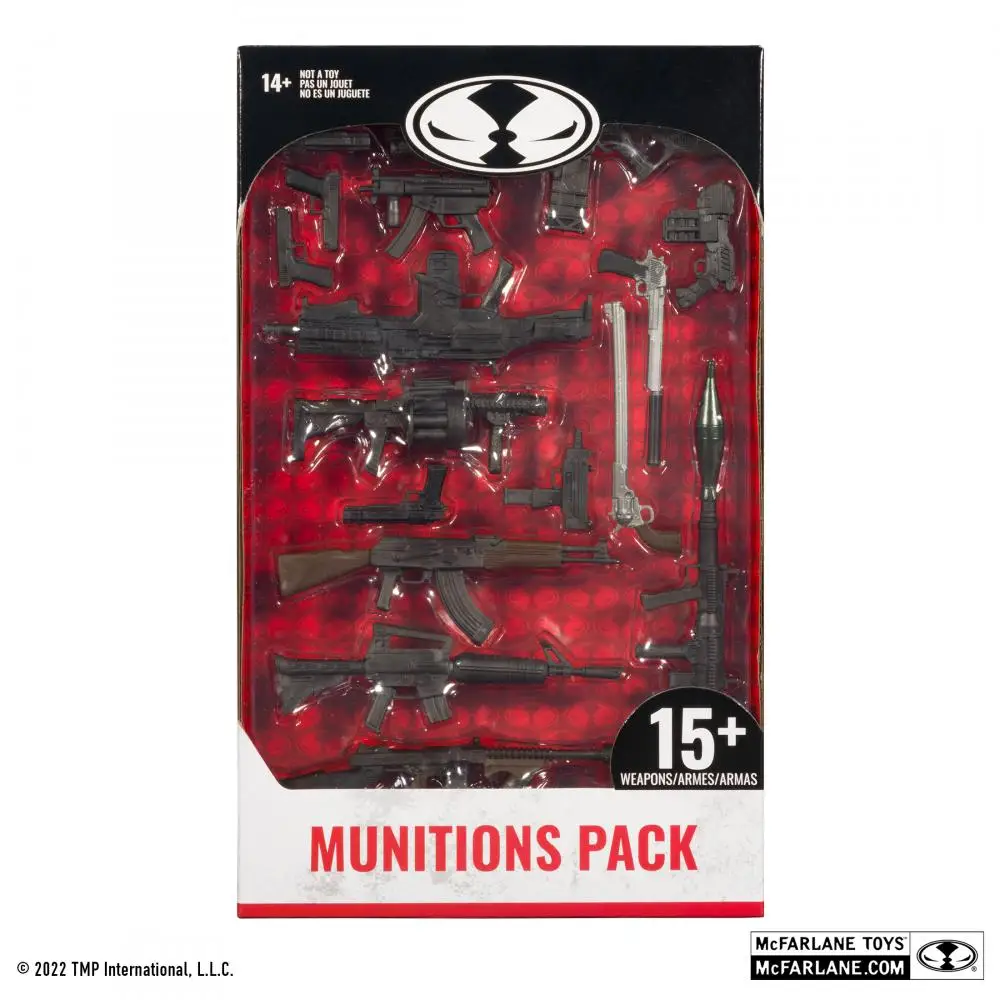 

In Stock Original Mcfarlane Toys Online Exclusive Munitions Weapon Pack Includes 15 Weapons Compatible with All 7-Inch Figures