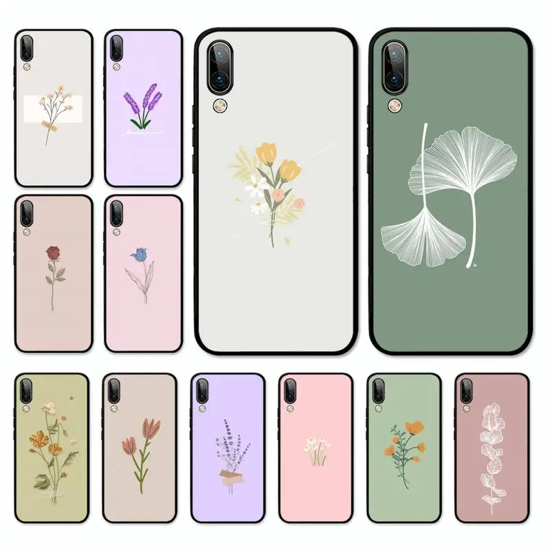

Flower Floral Phone Case For Oppo A9 A7 A3s A1k Realme 6 5 Pro C3 Reno 2 Z Vivo Y91 C Y81 Y67 Y51 Y17 Cover