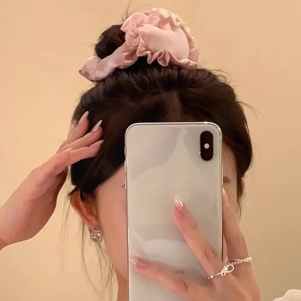 Милая 3D завязка для волос с бантом в форме сердца Красивая веревка Женская