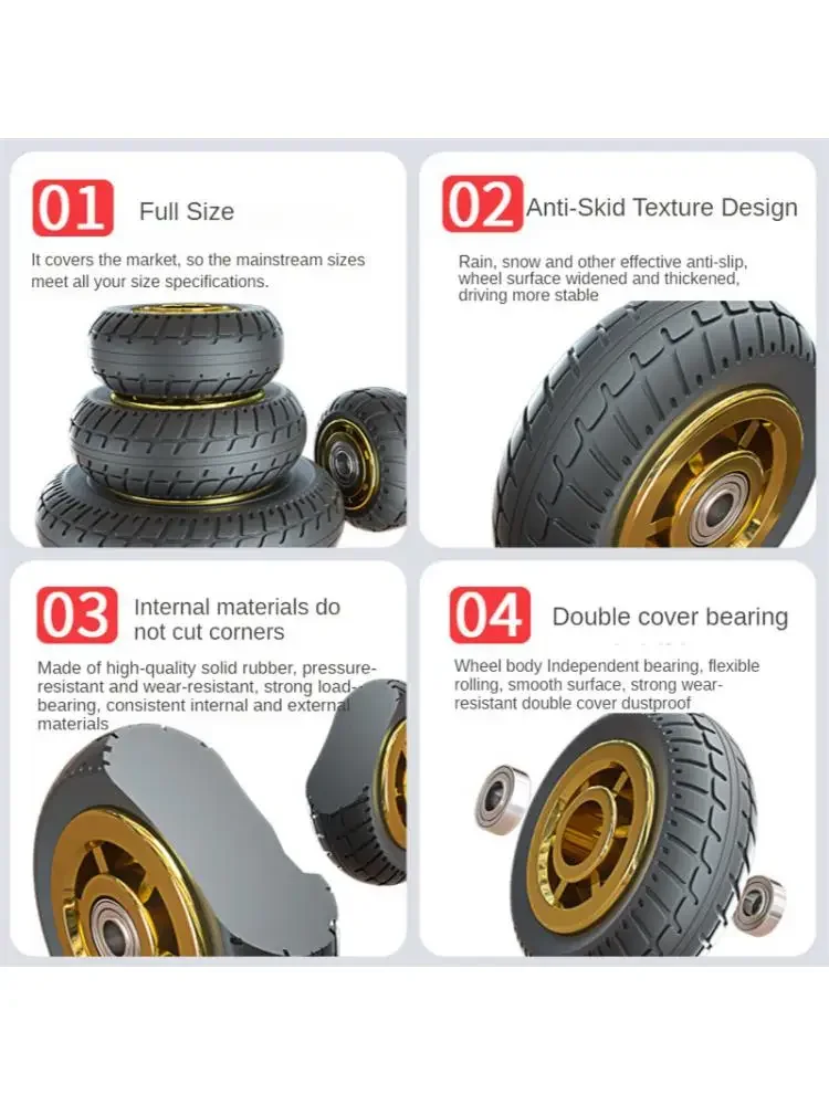 1 шт. 5-дюймовый Сверхмощный Ролик Резиновый позолоченный/humvee/tpr ширина 50 мм