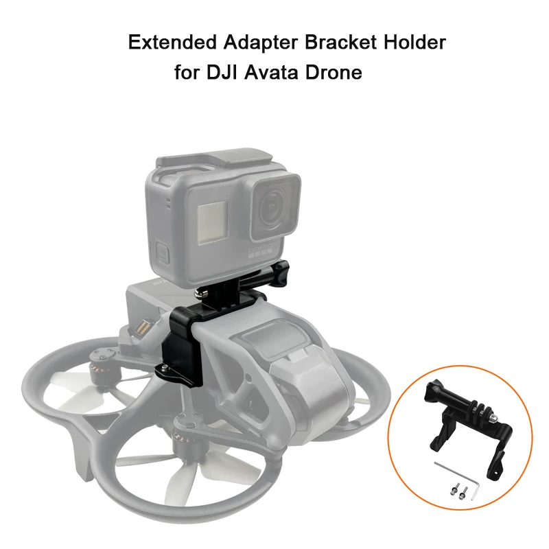 

For DJI Avata Drone Multifunctional Extended Adapter Bracket Holder with Threaded Screw for Gopro Panoramic Camera Accessories