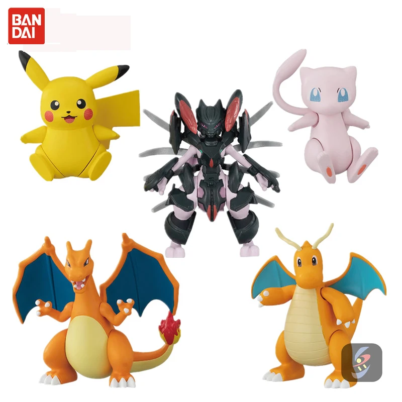 

Подлинный Покемон-бандай из фильма «Mewtwo», удар назад, Пикачу, огнеупорный дракон, быстрый дракон, ПВХ Модель, коллекционные игрушки, подарок