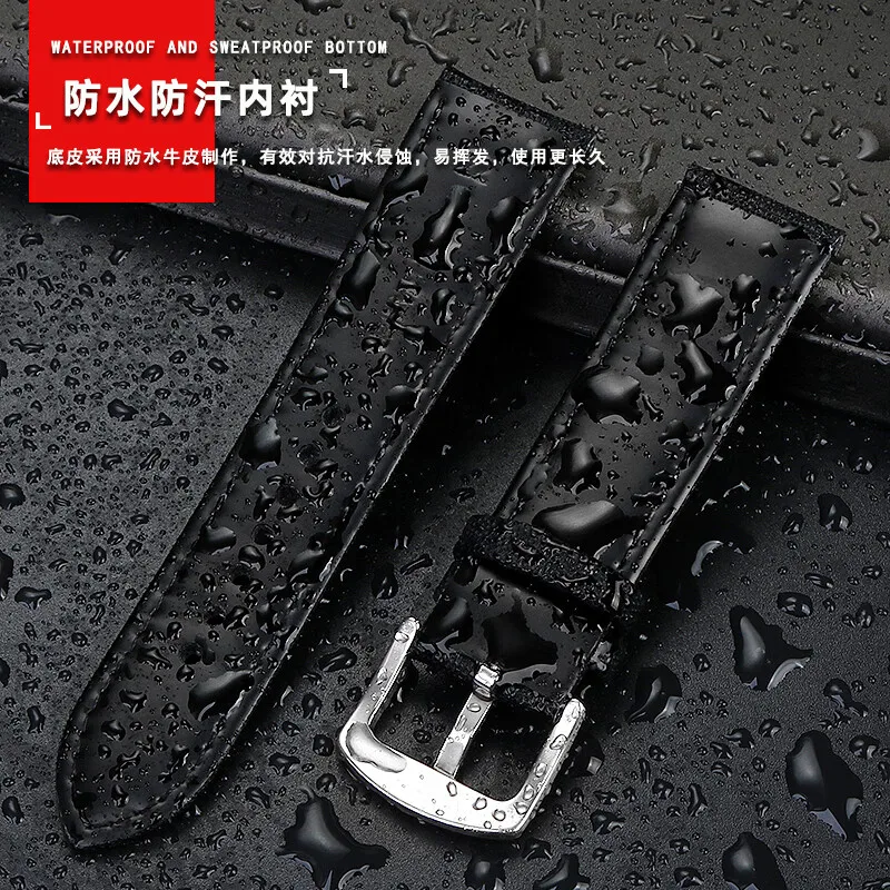 Фото Нейлоновый ремешок для часов 20 мм 21 мм 22 мм 23 мм 24 мм для TAG HEUER Formula F1 Aquaracer Carrera Спортивный нейлоновый браслет для Seiko Mido CASIO №4