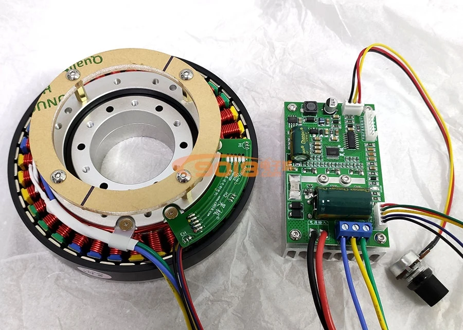 Haoji 12410 Полый вал 600 Вт Бесщеточный двигатель постоянного тока с постоянными