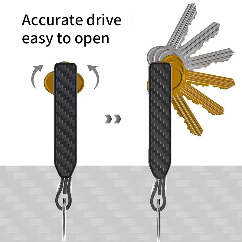 Органайзер для ключей мужчин-компактный металлический держатель