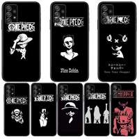 black one piece logo phone case hull for samsung galaxy a70 a50 a51 a71 a52 a40 a30 a31 a90 a20e 5g a20s black shell art cell co
