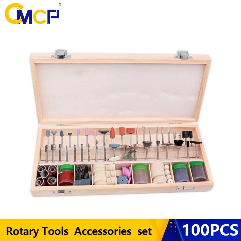 

CMCP Rotary Tool Accessory Attachment Kits Grinding Sanding Polishing Sander Abrasive Fit Woodwroking Dremel Grinder