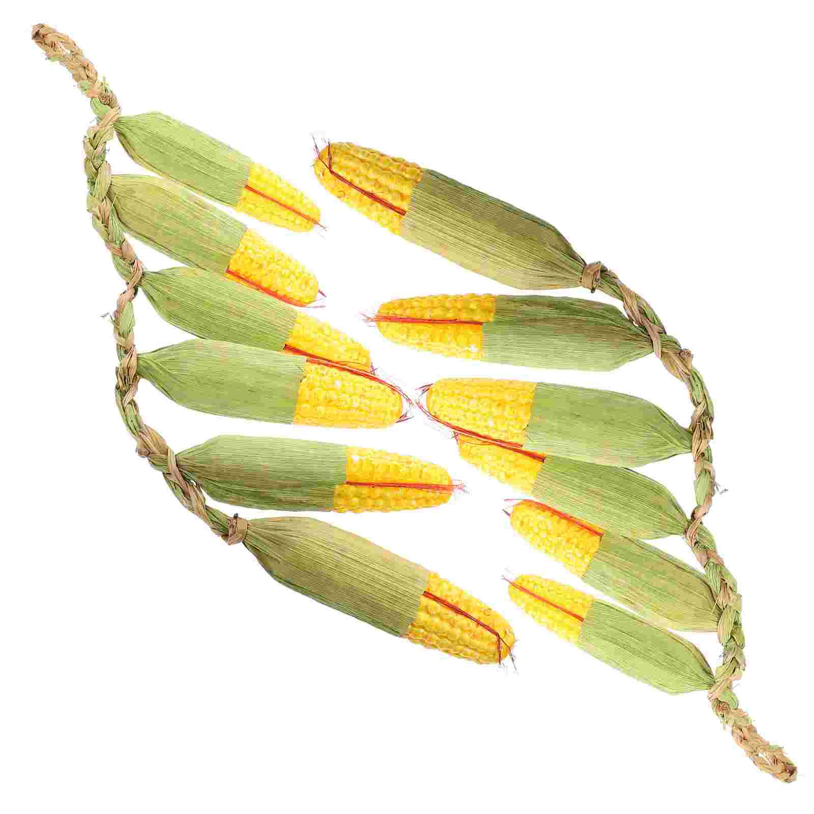 

Corn Vegetable Fake Artificial Hanging Decorations Props Simulation Cob Skewers Strings Decoration Harvest Photo Thanksgiving