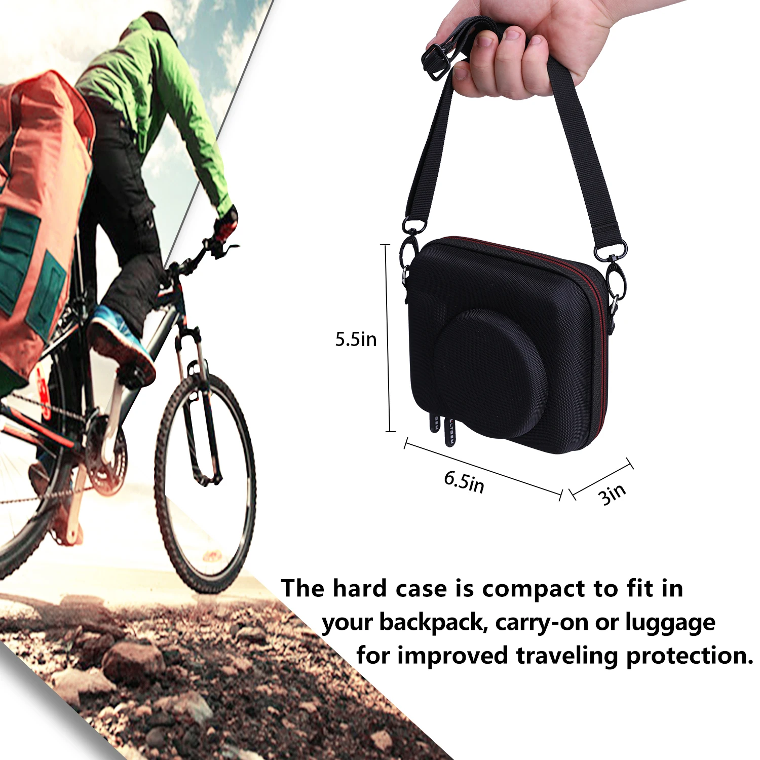 Жесткий чехол LTGEM EVA для Fujifilm instax Square SQ1 Instant Camera дорожная сумка хранения (только