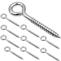 hot 13 pcs heavy duty eye hooks screw 3 2inch 304 stainless steel screw eye pin hook for yoga brazilian hammocks diy