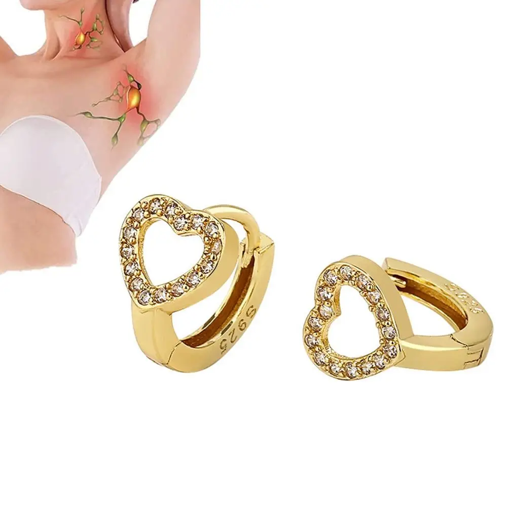 

Dangle Earrings Lymphatic Drainage Ear Stud Magnetherapy Germanium Earrings Lymphatic Magnetotherapy Earrings