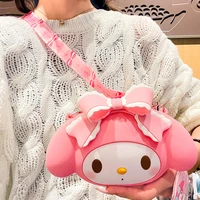sanrioed original cinnamoroll anime toy kawaii childrens storage bag messenger coin purse earphone bag pendant silicone gift