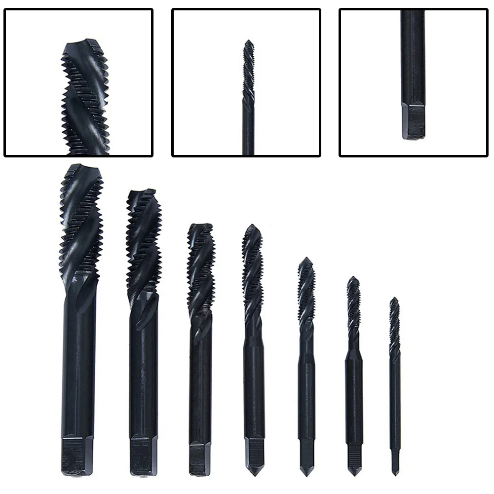 

1pc HSS Screw Thread Metric Nitriding Coated Tap Drill Bits Set M3-M12 Machine Taps Dies Hand Tool For Chipping Maching