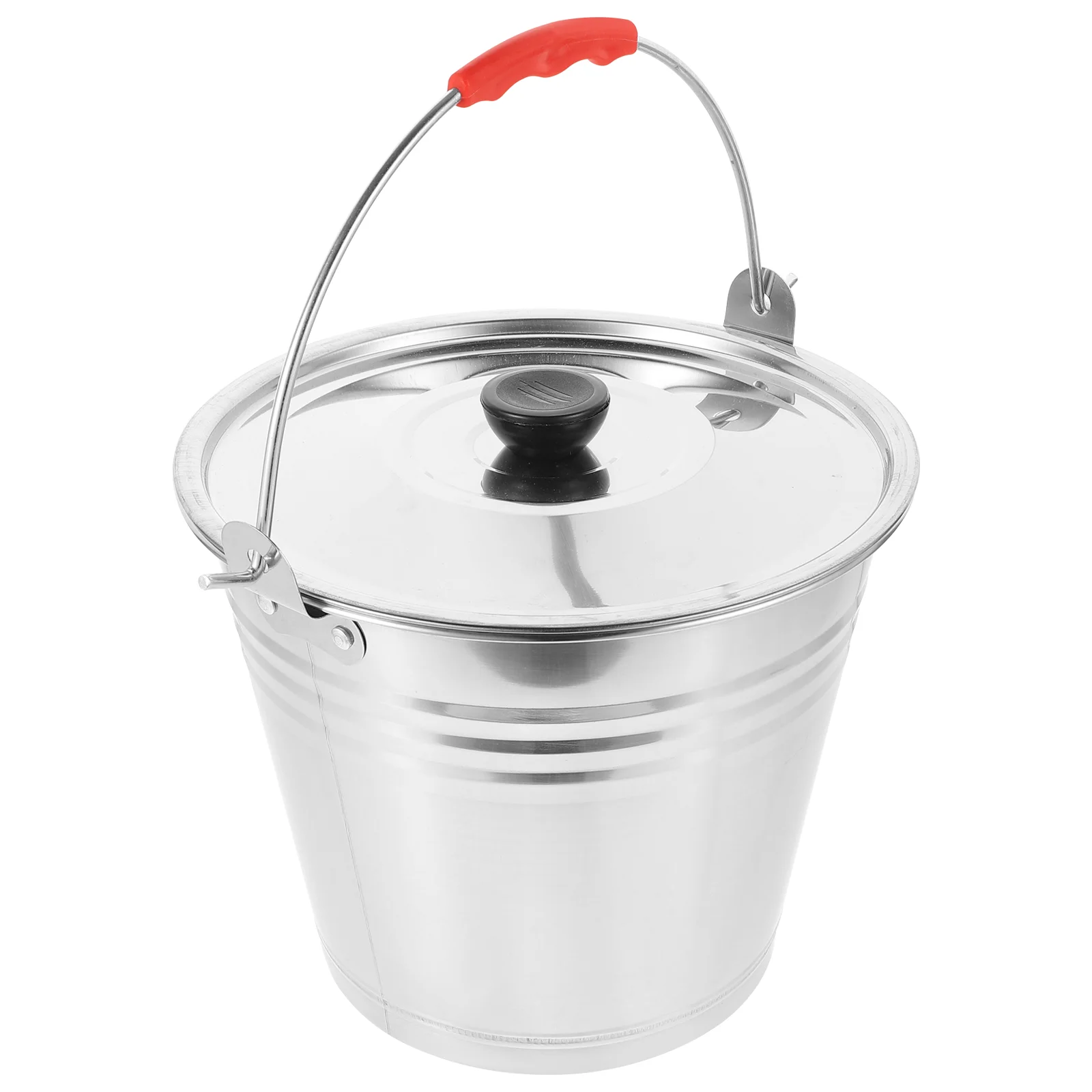 

Bucket Pail Stainless Steel Ice Metal Lid Can Buckets Milking Water Champagne Beverage Cow Pails Cooler Galvanized Jug Chiller