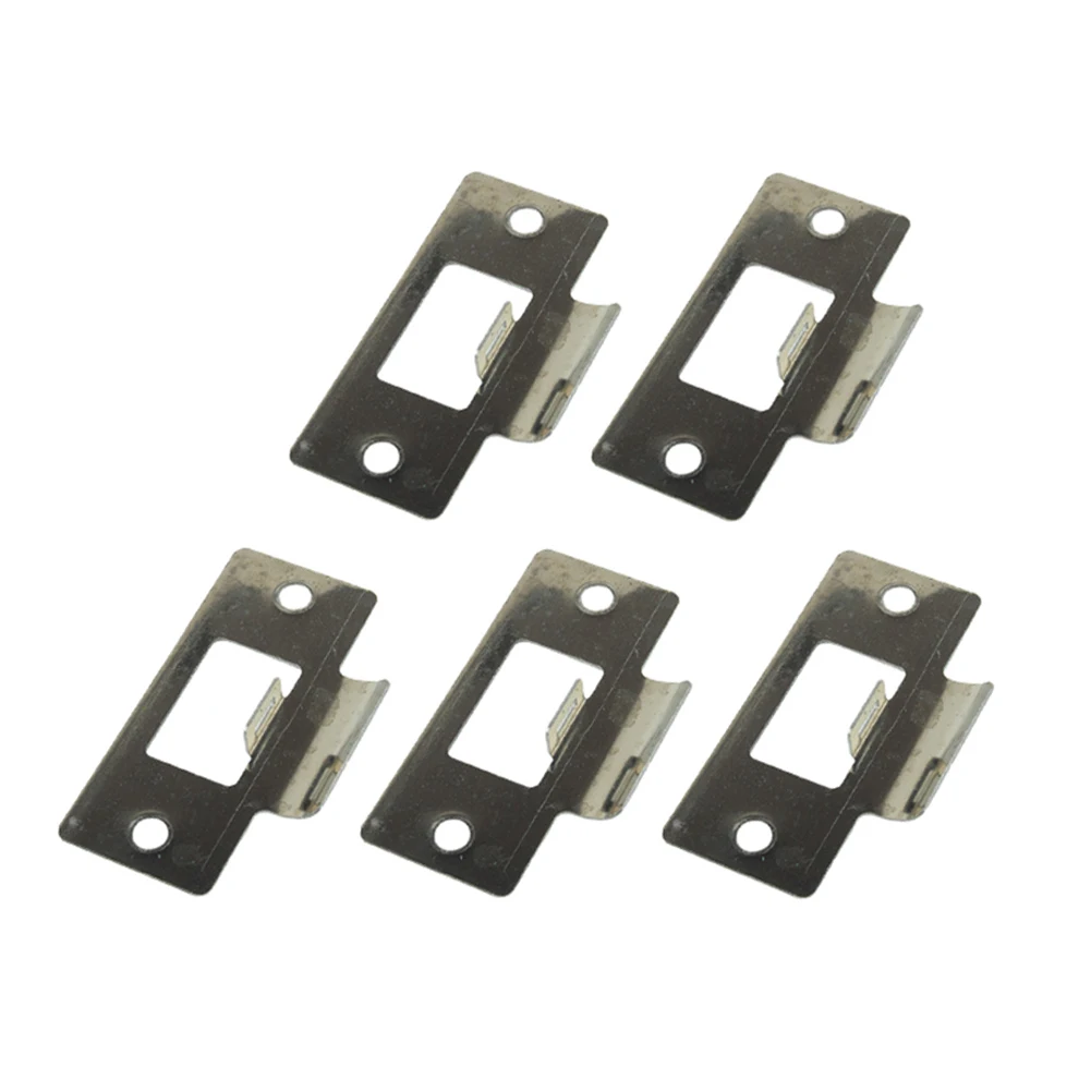 

5/10pcs Stainless Steel Hinge Repair Plate Replacement Striker Plate For Cabinet Furniture Hinges Mounting Kitchen Cupboard Door