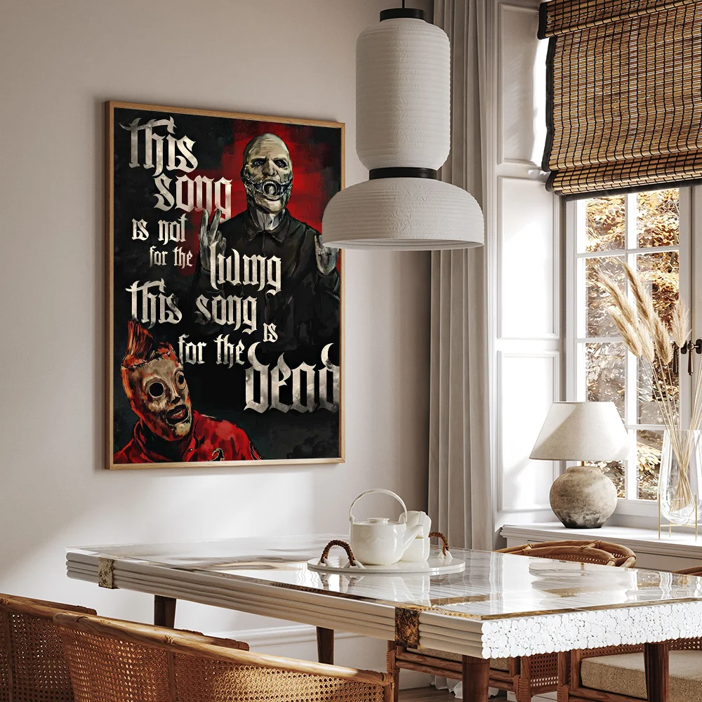 Classic Heavy Metal Rock S-Slipknot Good Quality Prints And Posters Vintage Room Bar Cafe Decor Home