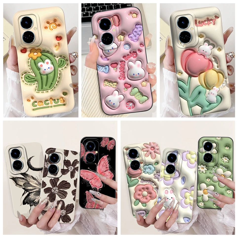 Чехол для Tecno Cmaon 19 19Pro 19Neo Camon Pro 4G 5G Neo чехлы телефонов с милым мультяшным роскошным