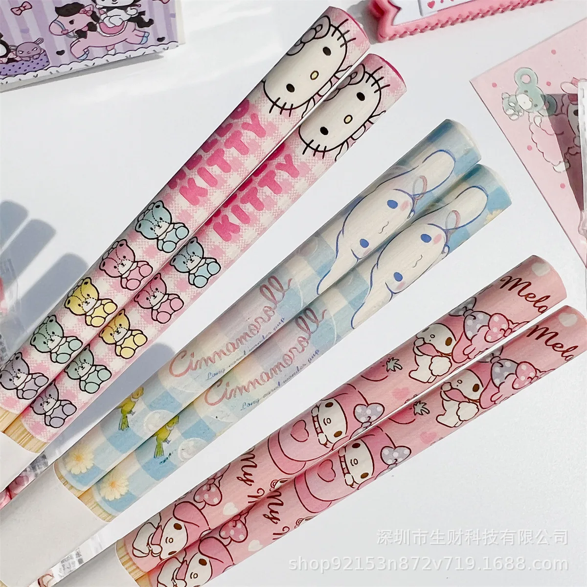 

Creative Sanrio Kuromi My Melody Chopsticks Children's Cute Cinnamoroll Chopsticks Practice Chopsticks 16.5cm Chopsticks Toys