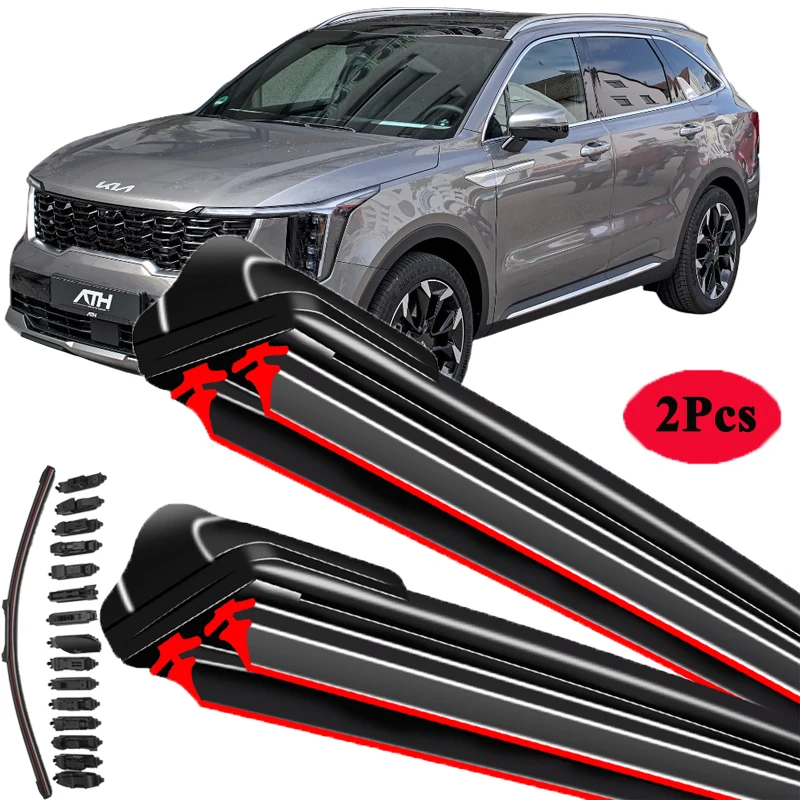 

Для KIA Sorento 1 2 3 4 JC XM UM MQ4 2002-2024 Щетка стеклоочистителя автомобиля Щетки переднего стекла Омыватель Запчасти для чистки окон