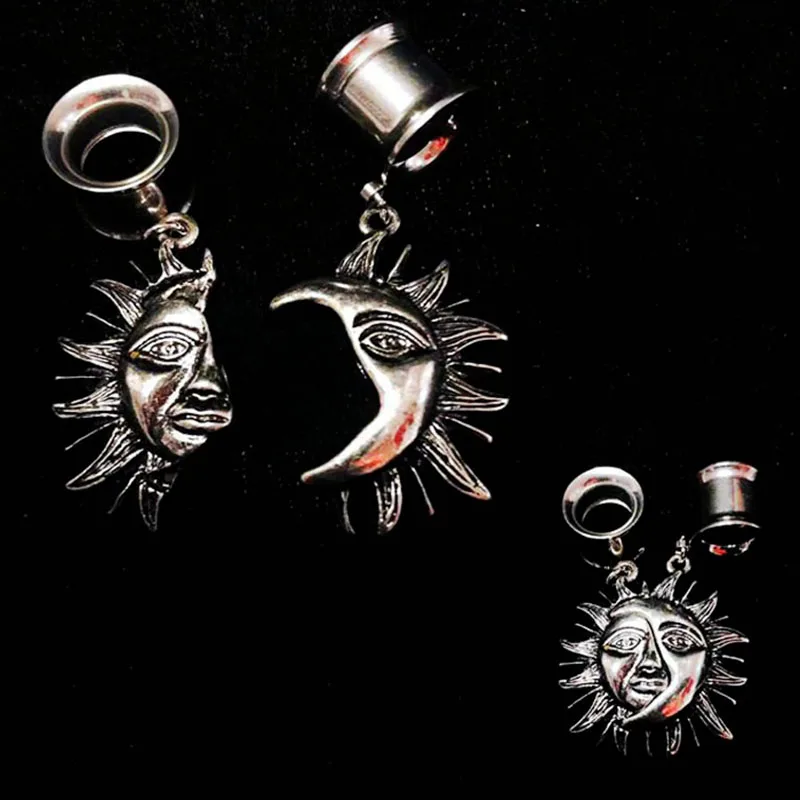 

2 PC Magnet Sun God Stainless Steel Ear Piercing Expander Ear Plugs Tunnel Dilataciones Oreja Body Jewelry Gauge Earrings Reamer