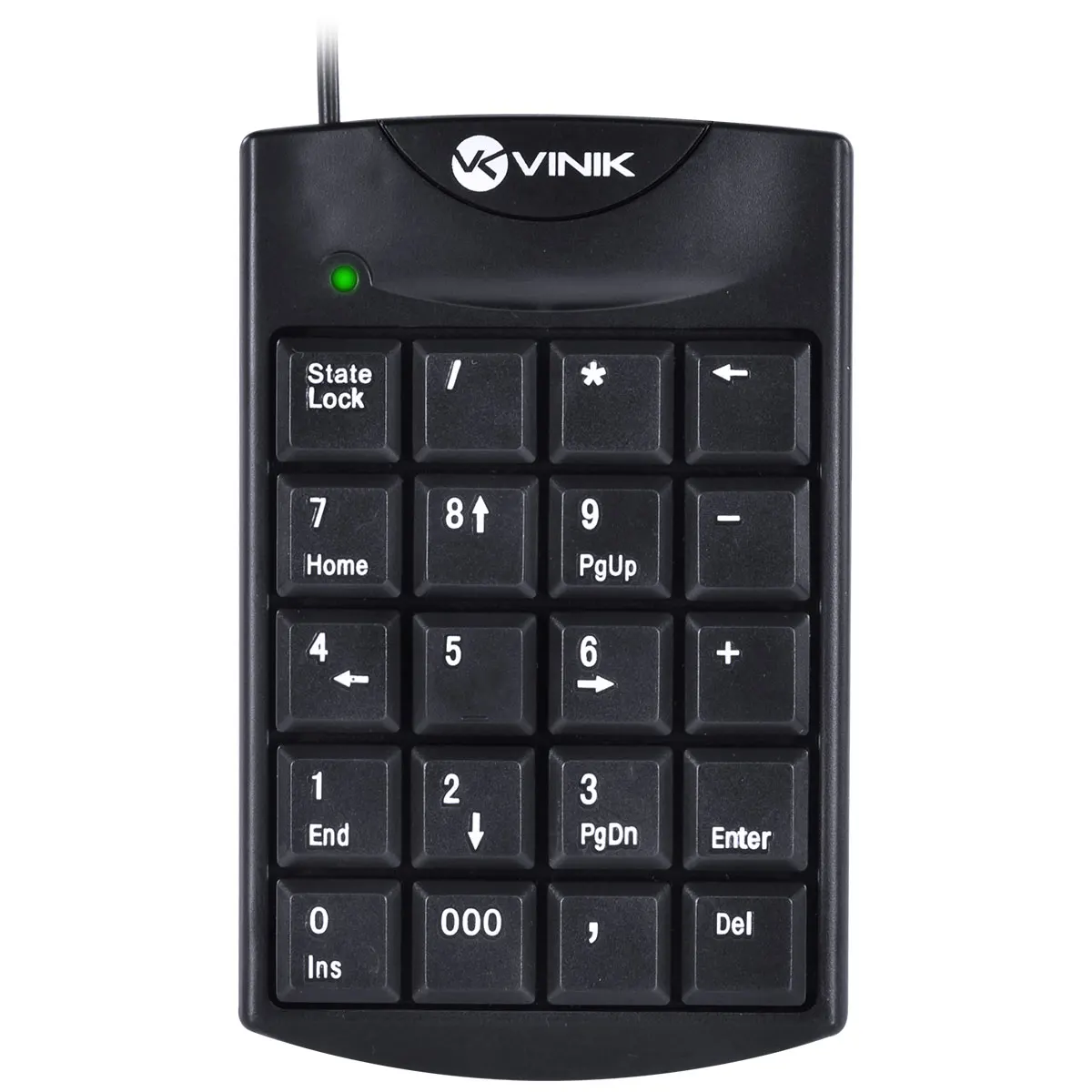 NUMERIC KEYBOARD USB DYNAMIC 20 KEYS 1.5M BLACK-DT90
