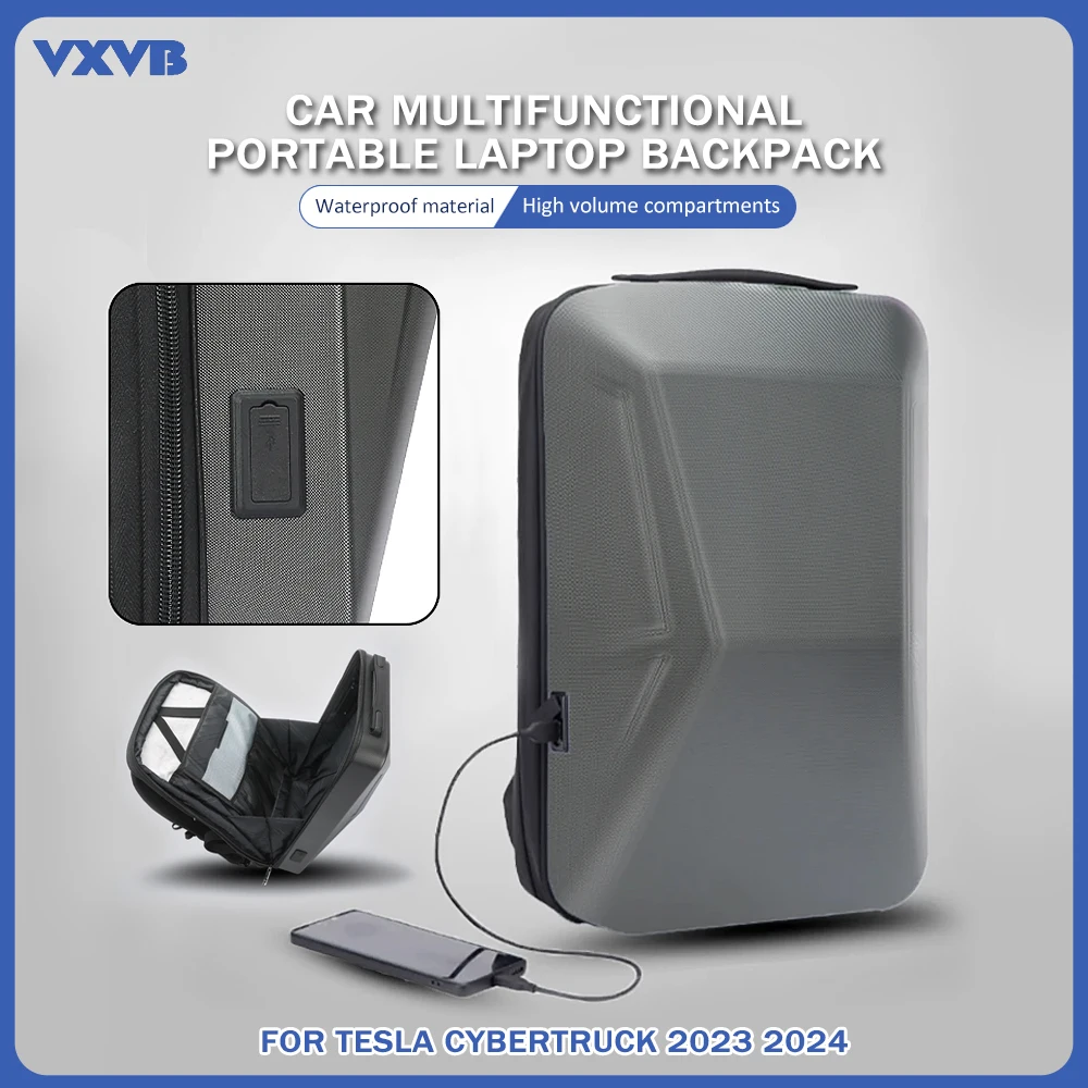 Рюкзак Cybertruck в деловом стиле водонепроницаемый дорожный ранец для ноутбука с