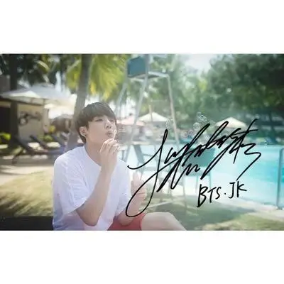 

Jung-kook Jeon Jungkook Подпись фото ручная подпись фото поклонников коллекционный подарок