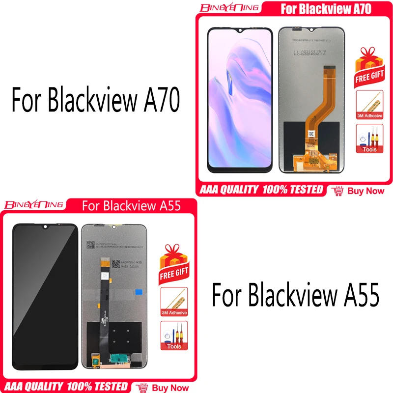 100% оригинальный 6 5 дюймов для Blackview A55 A70 Pro Android 11 720*1600 ЖК-дисплей и сенсорный экран