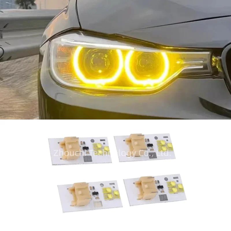 

Желтые платы Angel Eye DRL для BMW 3 серии 2012 2013 2014 2015 F30 F31 F34 320i 328i Pre-LCI Ксеноновая фара Красный дневной свет